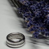 925 Sterling Silver CZ Ring Size 6