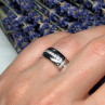 925 Sterling Silver CZ Ring Size 6