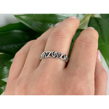 Vintage Sterling Silver Ring Size 10.25