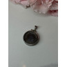 925 Sterling Silver Pendant-Medal Rose Length 1.3 In