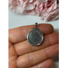 925 Sterling Silver Pendant-Medal Rose Length 1.3 In