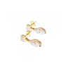 14K YELLOW GOLD CZ EARRINGS