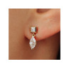 14K YELLOW GOLD CZ EARRINGS