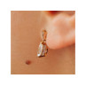 14K YELLOW GOLD CZ EARRINGS