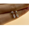 14K YELLOW GOLD CZ EARRINGS