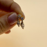 14K Yellow Gold CZ Earrings