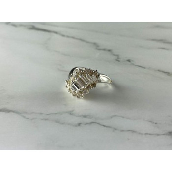 925 Sterling Silver CZ Ring Size 11.5