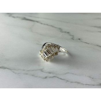 925 Sterling Silver CZ Ring Size 11.5