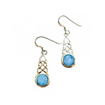 925 Sterling Silver Larimar Earrings