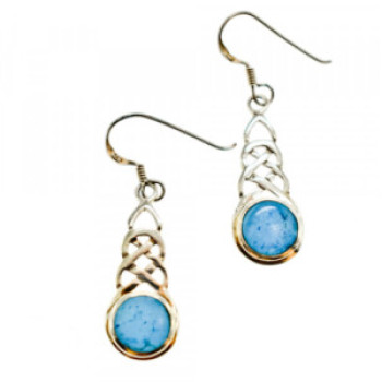 925 Sterling Silver Larimar Earrings