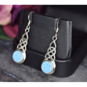 925 Sterling Silver Larimar Earrings