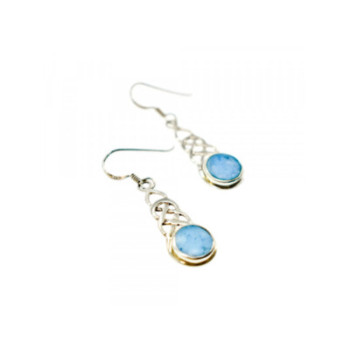 925 Sterling Silver Larimar Earrings