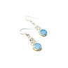 925 Sterling Silver Larimar Earrings