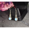 925 Sterling Silver Larimar Earrings