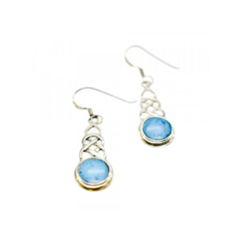 925 Sterling Silver Larimar Earrings