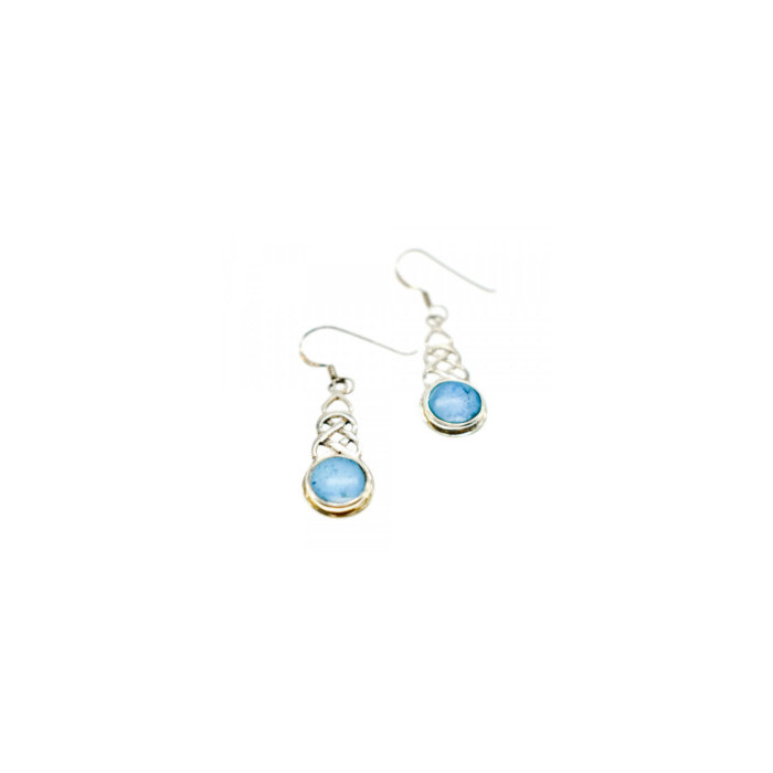 925 Sterling Silver Larimar Earrings