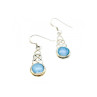 925 Sterling Silver Larimar Earrings