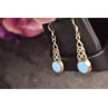 925 Sterling Silver Larimar Earrings