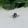 925 Sterling Silver Sapphire & CZ 