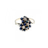 925 Sterling Silver Sapphire & CZ 