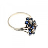 925 Sterling Silver Sapphire & CZ 