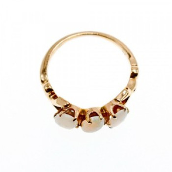 10K Yellow Gold Opal Ring Size 6