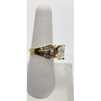 925 Sterling Silver CZ Ring Size 7.5