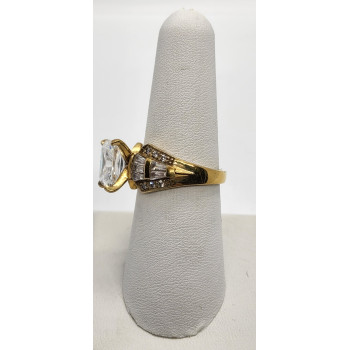 925 Sterling Silver CZ Ring Size 7.5