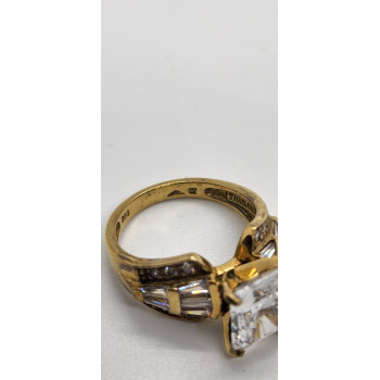 925 Sterling Silver CZ Ring Size 7.5