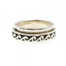 Vintage 925 Sterling Silver Spinner Band Ring Size 6.75