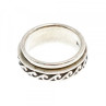 Vintage 925 Sterling Silver Spinner Band Ring Size 6.75