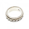 Vintage 925 Sterling Silver Spinner Band Ring Size 6.75