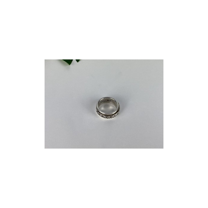 Vintage 925 Sterling Silver Spinner Band Ring Size 6.75