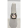 925 Sterling Silver Quartz & Zircon Ring Size 8