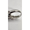 925 Sterling Silver With Topaz & Diamonds Ring Size 7