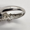 925 Sterling Silver With Topaz & Diamonds Ring Size 7