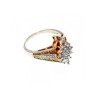925 Sterling Silver Gold Plated CZ Ring Size 10