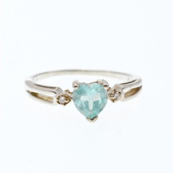 925 Sterling Silver Blue & White Topaz 