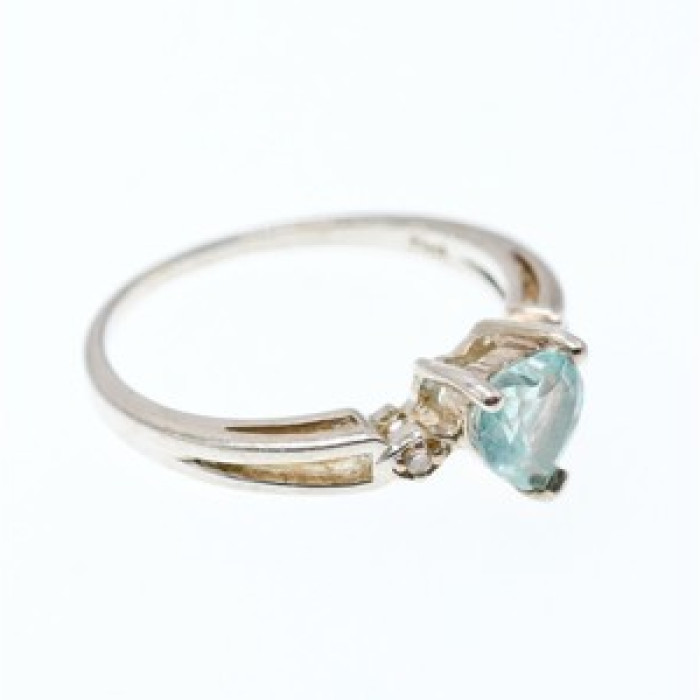 925 Sterling Silver Blue & White Topaz 
