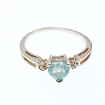 925 Sterling Silver Blue & White Topaz 