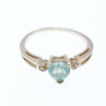925 Sterling Silver Blue & White Topaz 
