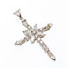 925 Sterling Silver CZ Cross Pendant