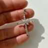 925 Sterling Silver CZ Cross Pendant