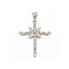 925 Sterling Silver CZ Cross Pendant
