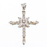 925 Sterling Silver CZ Cross Pendant