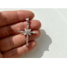 925 Sterling Silver CZ Cross Pendant