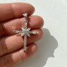 925 Sterling Silver CZ Cross Pendant