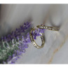 925 Sterling Silver Gold Plated CZ Earrings