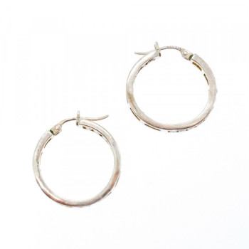 925 Sterling Silver Gold Plated CZ Earrings