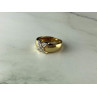 925 Sterling Silver Gold Plated Ring Size 5.5